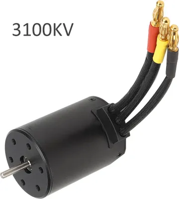 Zdjęcie produktu dla 3650 Bezszczotkowy silnik RC do samochodu Akcesoria pasujące do HSP 1/8 1/10 RC Car Black3100KV