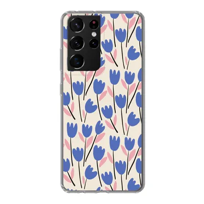 Produktbild von MuchoWow® Handyhülle Schutzhülle Hülle für Samsung Galaxy S21 Ultra Blume - Muster - Tulpe Silikon Softcase Handy Hülle - Mobiltelefon