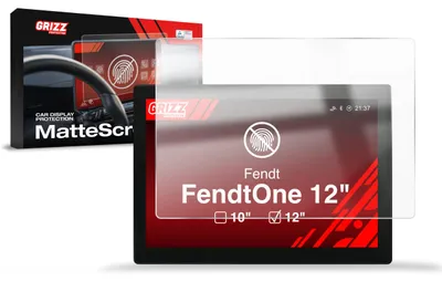 Produktbild von Matte Autodisplayfolie für FendtONE 12" (2023-2026), Grizz Protector
