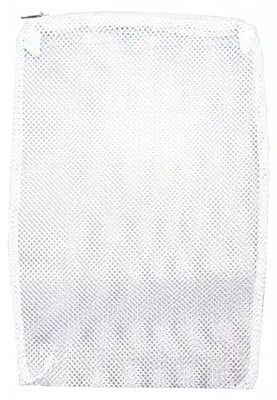 Immagine prodotto di Rete per materiali filtranti per acquario taglia S, con chiusura a zip, 15 x 21 cm, bianca