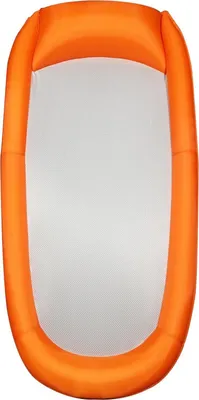 Produktbild von Best Sporting MO64596 - Wasserhängematte Mesh Mat - Aufblasbare Luftmatratze mit Netzboden, Lounge - Orange-Weiß