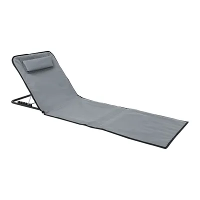 Image de Jopassy - Tapis de sol pliable pour plage, avec coussin, réglable en 5 positions de hauteur