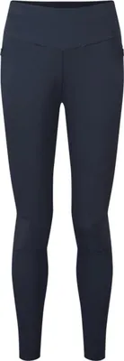Dunkelblaue Leggings für Damen von Montane; Modell "WOMEN"S INEO PANTS"; geeignet für Sport und Freizeit.
