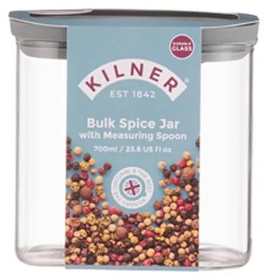 Productafbeelding van KILNER | Kruidenpot, helder glas, 700 ml