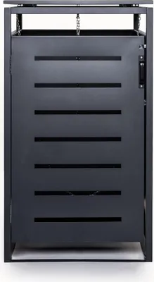 Produktbild von Mülltonnenbox Müllbox Mülltonnenverkleidung  mit Schloss - BASIC - 1er - Anthrazit - 240l - 1 Tür