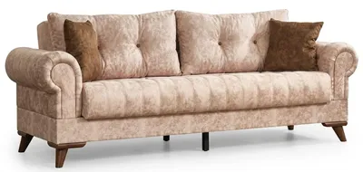 Immagine prodotto di Divano a tre posti, stile moderno, beige, lussuoso, di alta qualità, confortevole, elegante