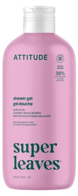 Obrázok produktu pre Attitude Super Leaves, sprchový gél s kokosom a lesnými bobuľami, 473 ml