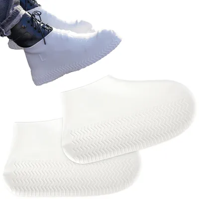 Immagine prodotto di Copriscarpe impermeabili, in silicone, taglia 38-42, antiscivolo, protezione da pioggia e fango