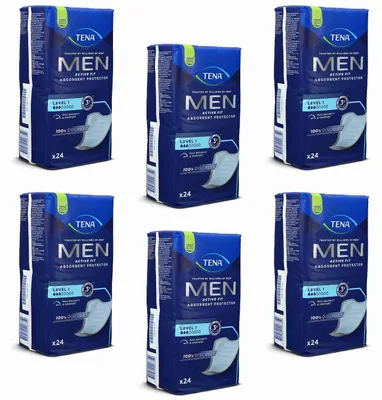 Obrázek produktu pro Tena Men Active Fit Level 1 inkontinenční vložky 6X24 ks