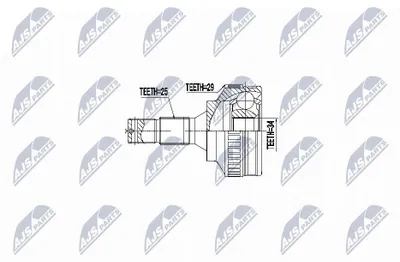 Produktbild von NTY Gelenksatz Antriebswelle Vorne Links für CITROËN Berlingo / Berlingo First (MF, GJK, GFK) NPZ-CT-009