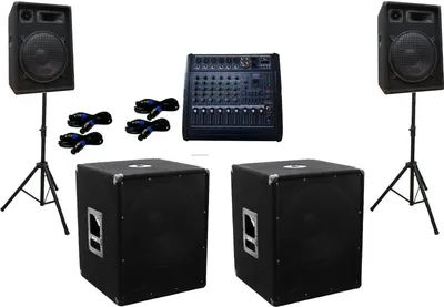 Produktbild von PA Party DJ Disco Lautsprecher Subwoofer 6 Kanal BT Powermixer Mp3 DSP 3400 Watt
