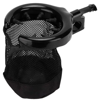 Image de Porte-gobelet universel en alliage d'aluminium pour moto, compatible avec les guidons Honda de 25 mm - Noir