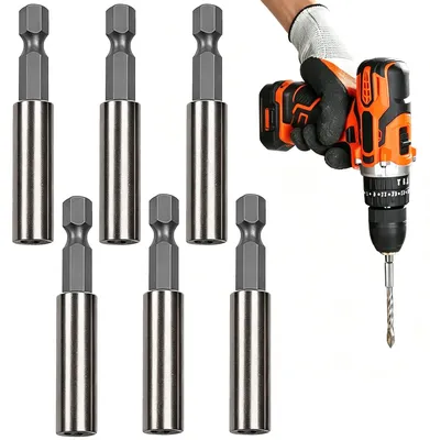 Productafbeelding van Set van 6 Magnetische Bithouders van 60 mm voor Schroevendraaiers