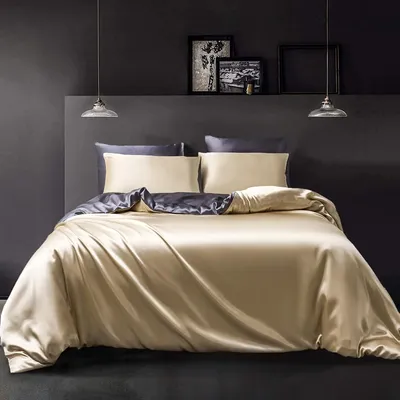 Immagine prodotto di Set di lenzuola in raso, 135 x 200 cm, con federe