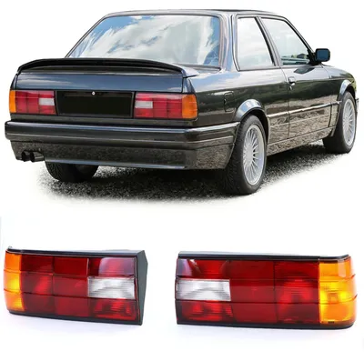 Immagine prodotto di Fari posteriori sinistro e destro per BMW Serie 3 (E30), modelli berlina, cabriolet e station wagon, dal 1987 al 1994