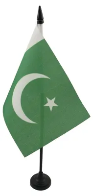 Produktbild von AZ FLAG Tischflagge Pakistan 15x10 cm Polyester 100D Kunststoffsockel