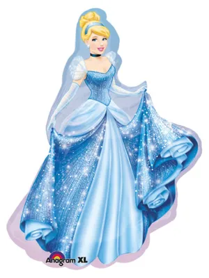 Image de Ballon de baudruche SuperShape "Cendrillon" | 71x84cm