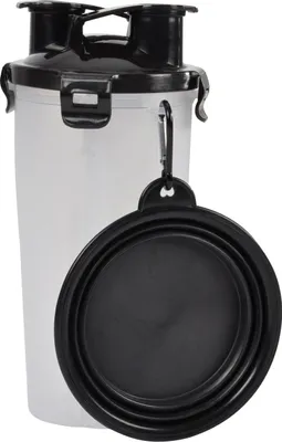 Obrázek produktu pro Cestovní set pro psy a kočky, láhev a miska