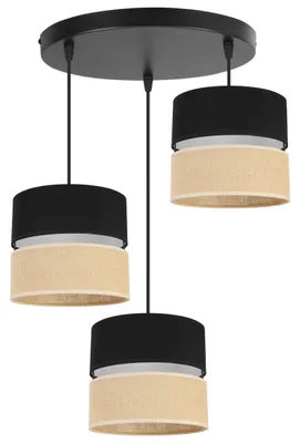 Produktbild von Hängelampe, Deckenleuchter, Lampenschirm 20cm, schwarz