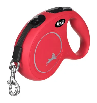 Produktbild von flexi New Classic M Gurt 5 m rot
