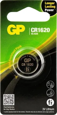 Produktbild von GP - CR1620 Lithium -Knopfzelle 3V 1pk