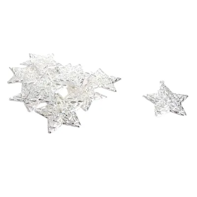 Produktbild von Metallsterne zum Hängen - silber - 6 cm - 12 Stück - 92016 10