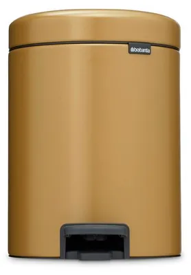 Obrázok produktu pre Brabantia NewIcon, 5 L, Kolo, Oceľ, Zlato, Belgicko, 20,5 cm