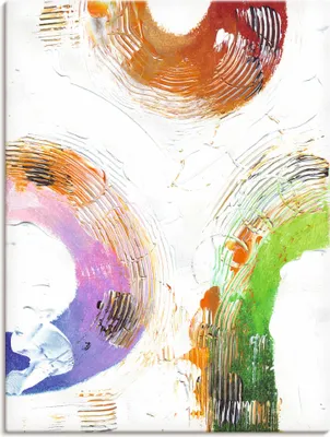 Produktbild von ARTland Leinwandbild Die Kreise eines Lebens Größe: 45x60 cm