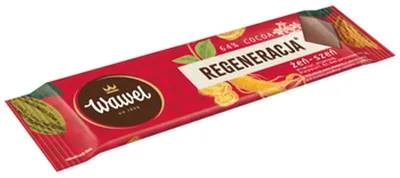 Image de Wawel Chocolat noir 64 % au ginseng 20 g