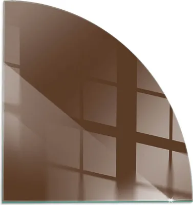 Produktbild von Farbe Braun – Glasbodenplatte für – Kaminofen – Kaminplatte Glas – Schutzglas – Funkenschutzplatte –Glasbodenplatte Feuerfeste – Hitzeschutzplatte – Bodenschutz aus Glas – 1/4 100x100 cm