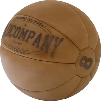 Produktbild von Medizinball aus Echtleder : braun 8 kg Farbe: braun Gewichtsklasse: 8 kg
