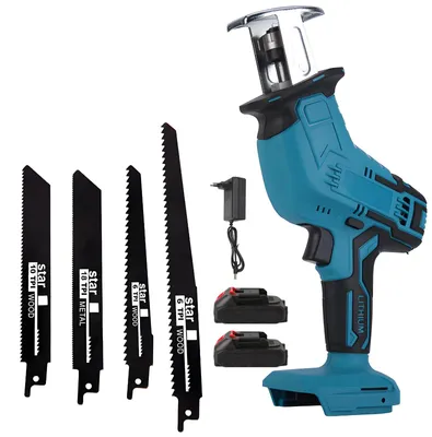 Image de Scie sauteuse sans fil - Vitesse variable - 4000 tr/min - 2 batteries - 1 chargeur - Pour bois et métal