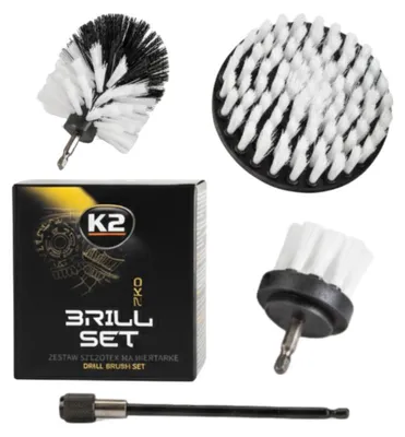 Image de K2 BRILL SET PRO : Ensemble de brosses pour perceuse, 3 pièces