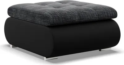 Produktbild von Sitzpouf für das Wohnzimmer, Schwarz + Schwarz