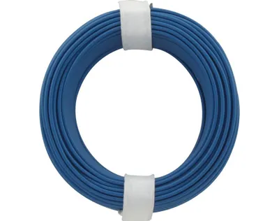 Produktbild von Kupferschaltdraht, isoliert, ø0,5mm, 10m - Farbe: blau