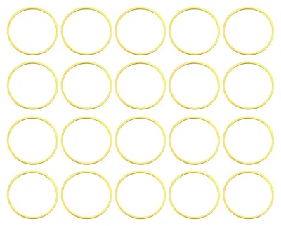 100 Stück 22 mm runde Messing-Einfassungen, gold