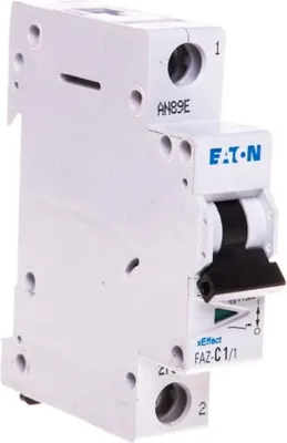 Productafbeelding van EATON FAZ-C1/1 LS-schakelaar, 1A, 1-polig, artikelnummer 278546, type C