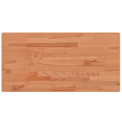 Image de vidaXL Plateau de table 100x50x1,5 cm Rectangulaire bois massif hêtre