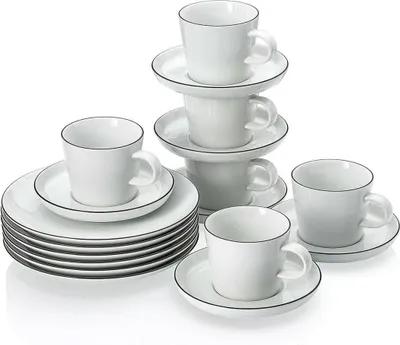 Obrázek produktu pro Arzberg Kaffeeservice 18-teilig Cucina Basic Colori Black 28485