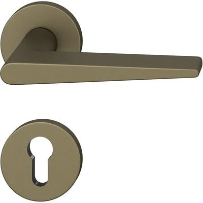 Produktbild von FSB Drückergarnitur 12 1005 ASL auf Rosette PZ - Aluminium mittelbronzefarbig