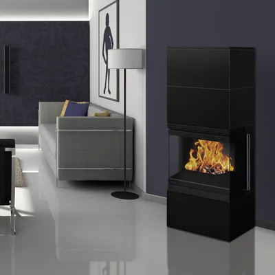 Produktbild von Wamsler Modulo 57/150 U Kaminbausatz Schwarz