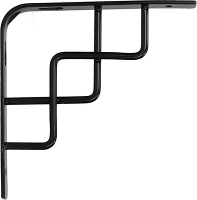 Produktbild von Regalhalter 150x150 mm Regalträger Regalwinkel Wandkonsole Antik Retro schwarz