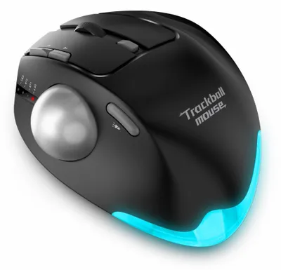 Productafbeelding van Draadloze Trackball Muis, Bluetooth Muis, Duimbediening, Oplaadbaar, 4800DPI, 8 Knoppen, Ergonomische Muis