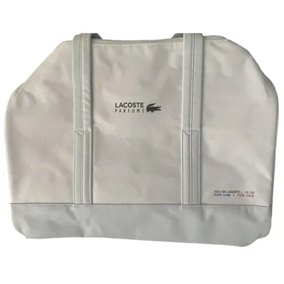 Image de Eau de L.12.12 Polyester Sacoche Week-end Blanc Unie 16 x 10 x 10 pouces