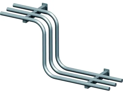 Produktbild von Tablettrutsche, gebogen 600x335x450mm f. Speisenausgabesysteme
