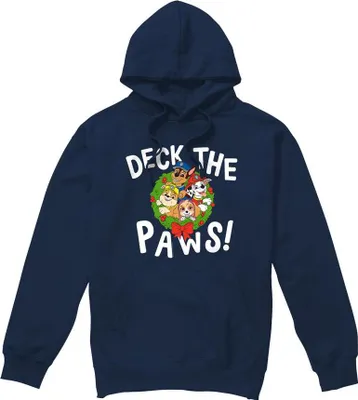 Produktbild von Paw Patrol - "Deck The Paws" Kapuzenpullover für Herren - weihnachtliches Design TV8664 (XL) (Marine)