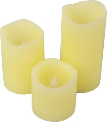 Imagen del producto de Conjunto de velas navideñas LED de diferentes alturas