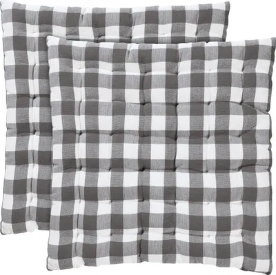 Produktbild von REDBEST Stuhlkissen Nashville" 2er-Pack grau 40x40x3 cm"