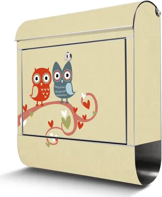 Produktbild von Edelstahl Briefkasten mit Zeitungsfach I Love You großer Design Postkasten rostfrei, A4 Einwurf [BKGE2 10312]