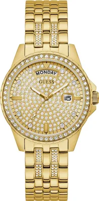 Produktbild von Guess Damen Armbanduhr gold COMET GW0254L2